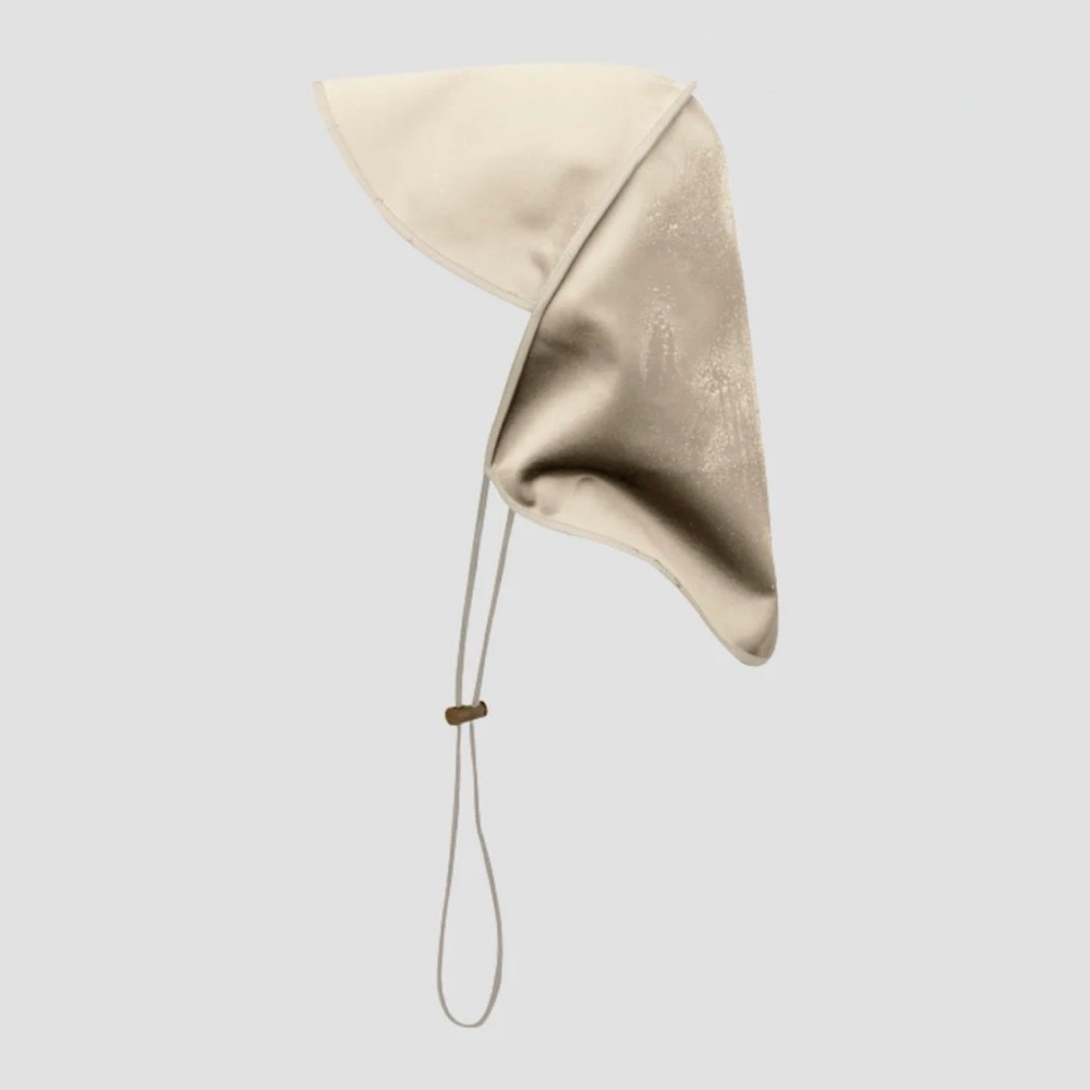 Hairbrella Satin-Lined Waterproof Rain Bonnét in Khaki
